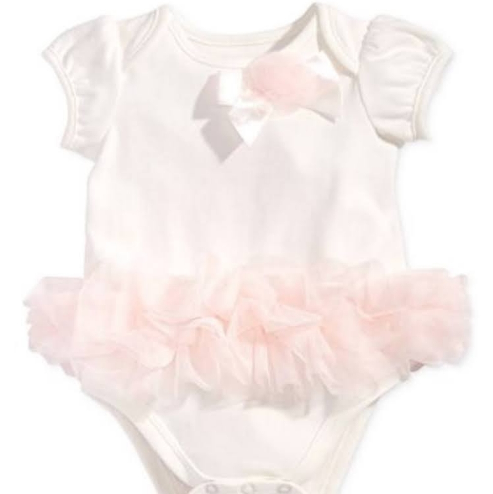 NWT Baby Girls Tulle Tutu Bodysuit